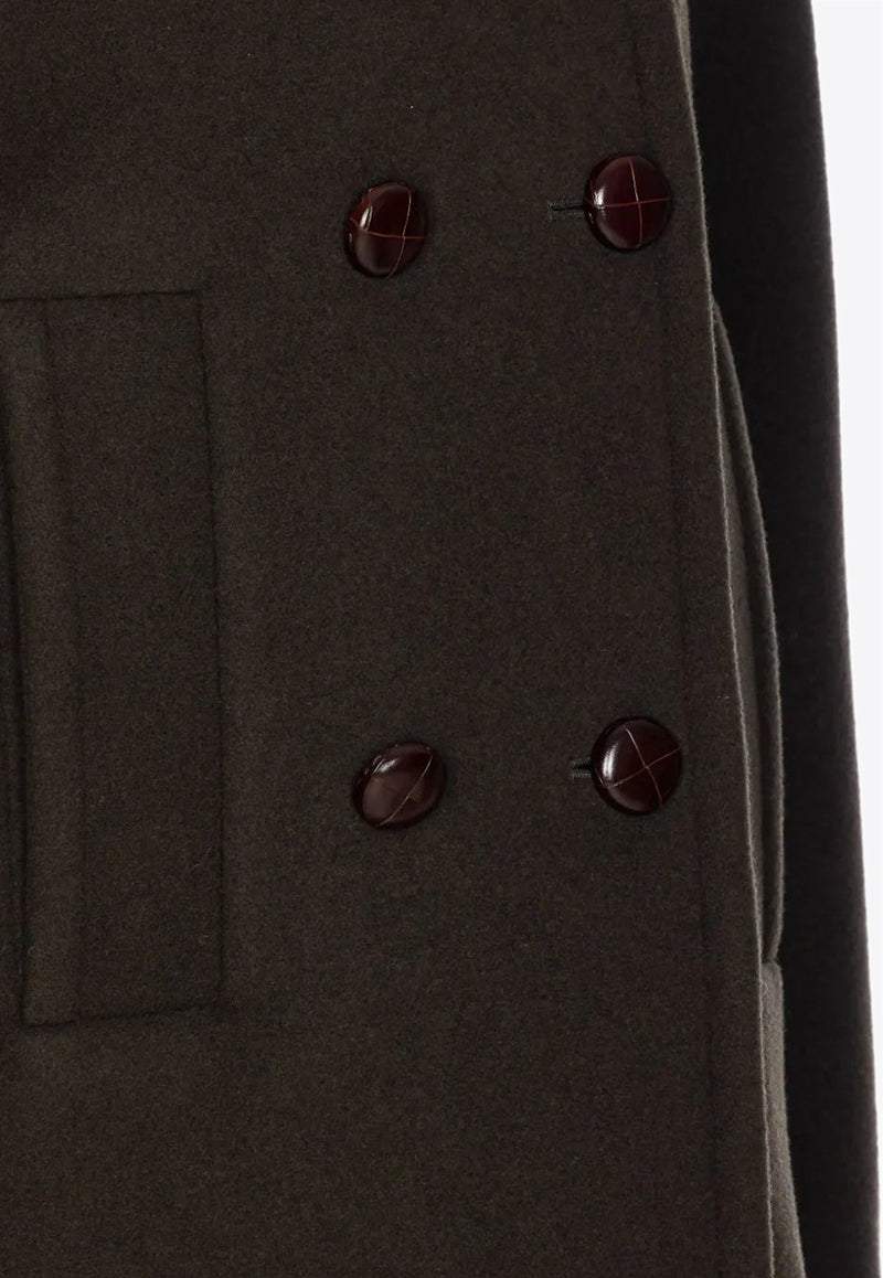 Isabel Marant Fiby Double-Breasted Coat Brown MA0455FAB1D03I_67DK