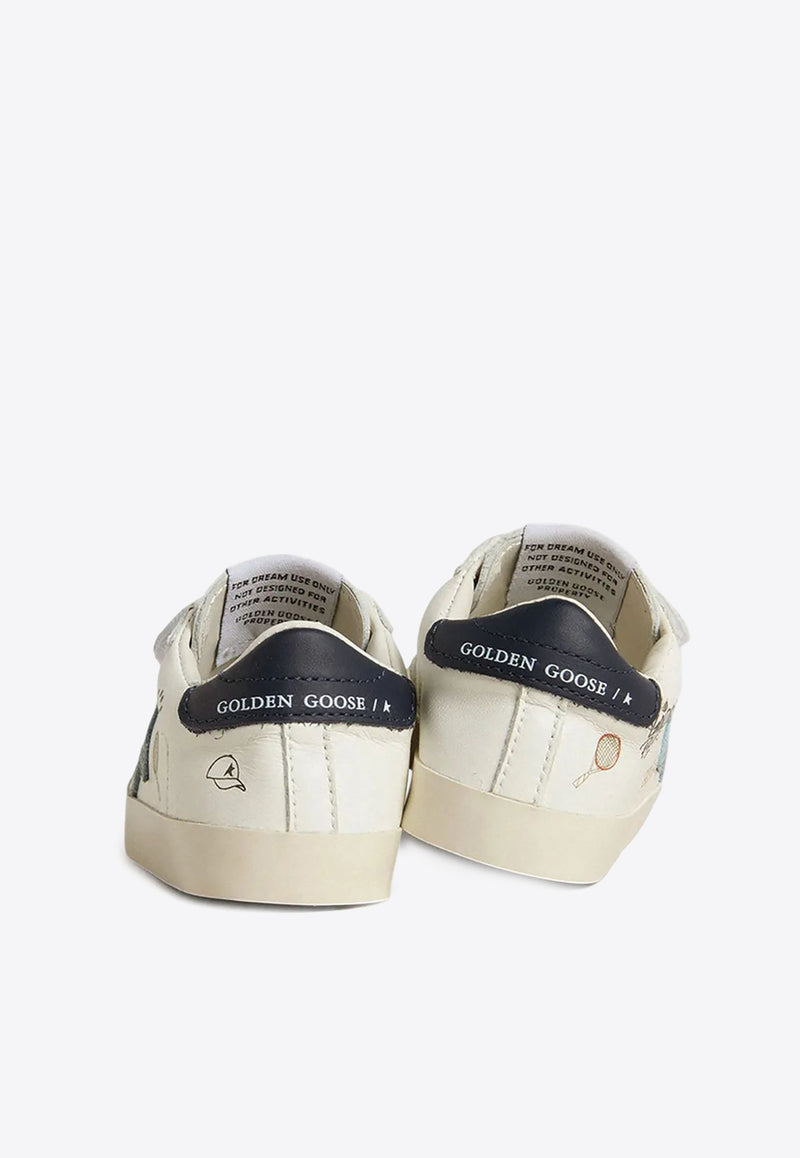 Golden Goose DB Kids Babies School Low-Top Sneakers White GIF00166F007411_82479
