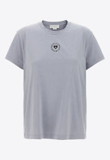 Stella McCartney Iconic Mini Heart T-shirt Light Blue 6J02733SPY53_4701
