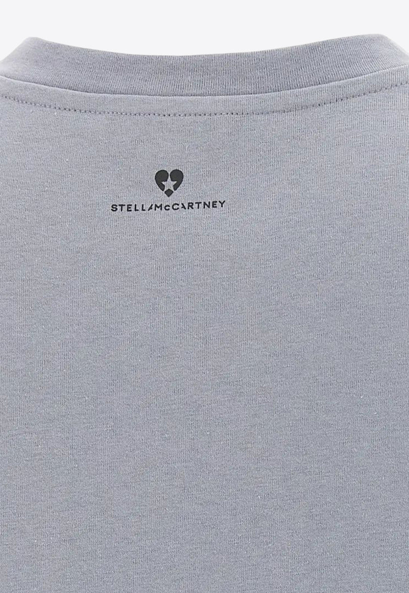 Stella McCartney Iconic Mini Heart T-shirt Light Blue 6J02733SPY53_4701
