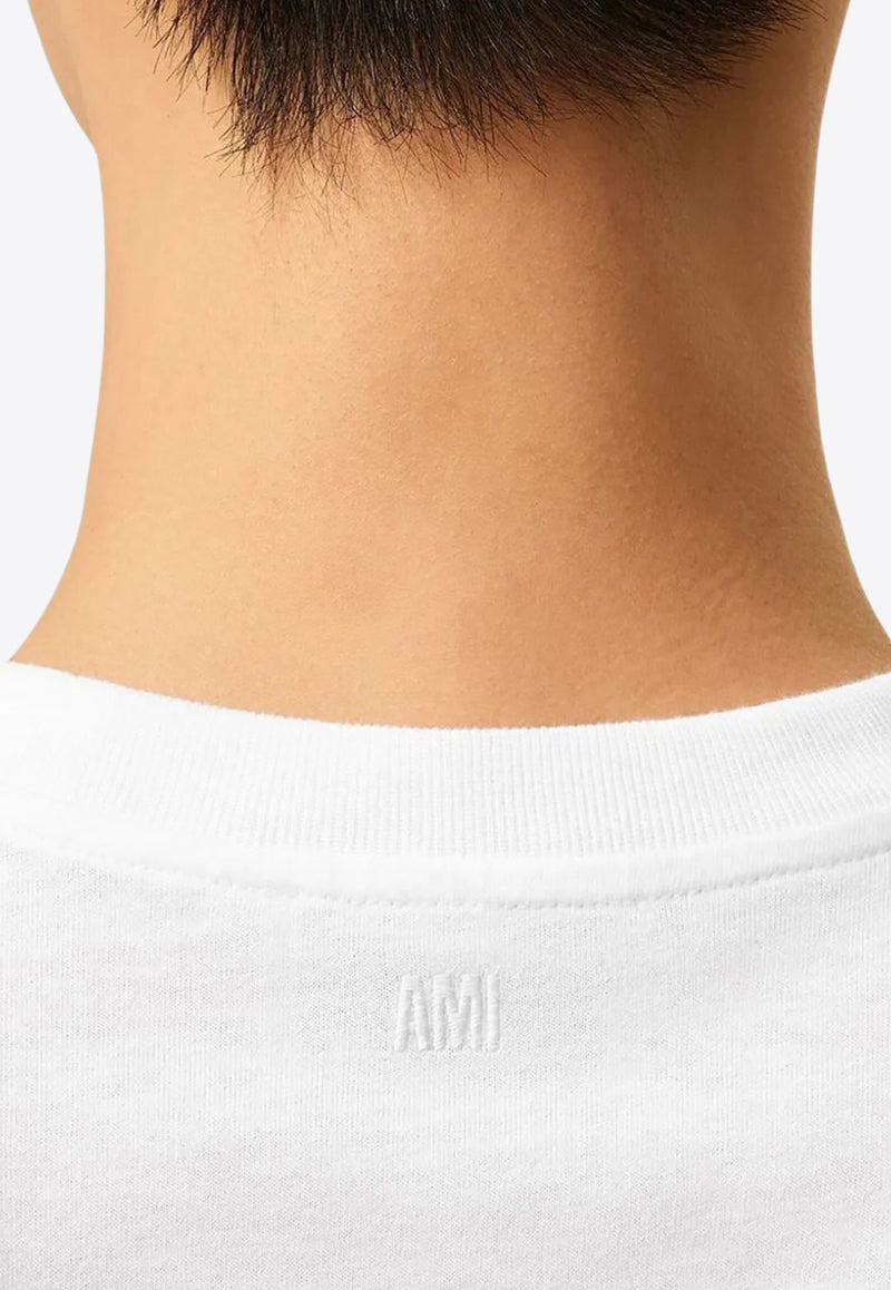 AMI PARIS Ami De Coeur T-shirt White HTS346724_100