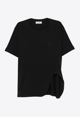 The Attico Logo Embroidered T-shirt Black 251WCT00350JJJ025AA_100