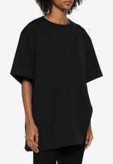 The Attico Logo Embroidered T-shirt Black 251WCT00350JJJ025AA_100