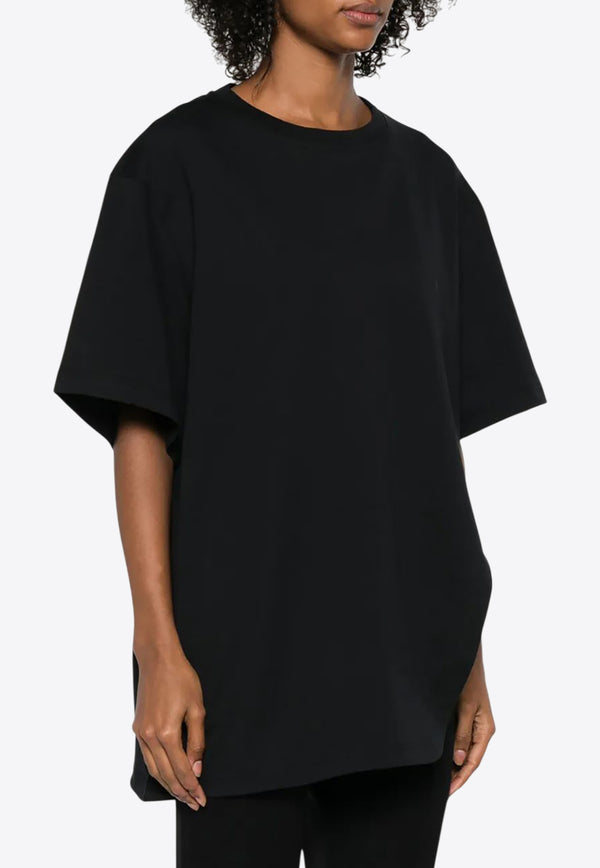 The Attico Logo Embroidered T-shirt Black 251WCT00350JJJ025AA_100