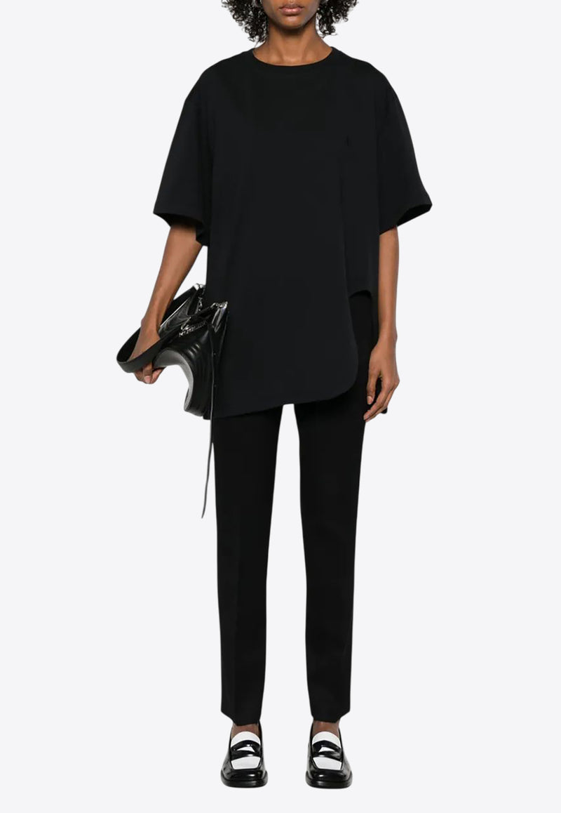 The Attico Logo Embroidered T-shirt Black 251WCT00350JJJ025AA_100