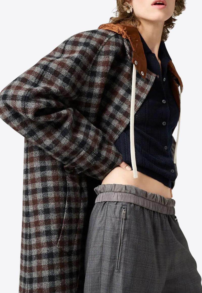 Miu Miu Openwork-Knit Cashmere Cardigan Blue MMF985SOOO17IW_F0008