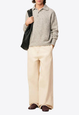 AMI PARIS Essential Wide-Leg Jeans Cream HTR820DE0106_150