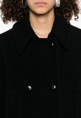 Isabel Marant Fiby Double-Breasted Coat Black MA0455FAB1D03I_01BK