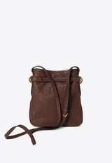 Miu Miu Nappa Leather Logo Crossbody Bag Brown 5NR461AEFX_F0NBL