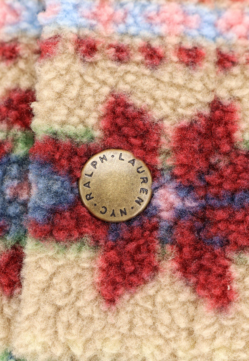 Polo Ralph Lauren Patterned Fleece High-Neck Sweater Multicolor 710980863001_CAMEL COMBO_29847433