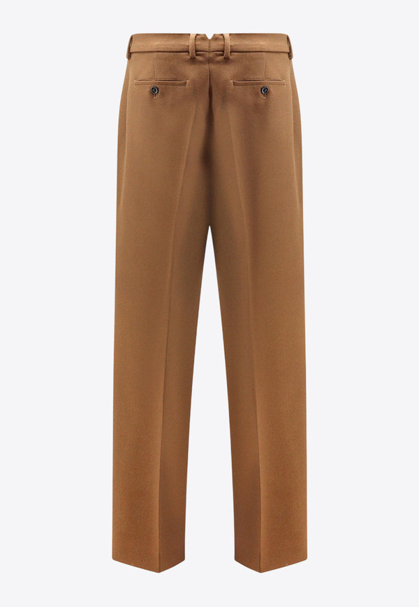 AMI PARIS Wool Tailored Pants Brown HTR423WV0088216_Brown_29841688