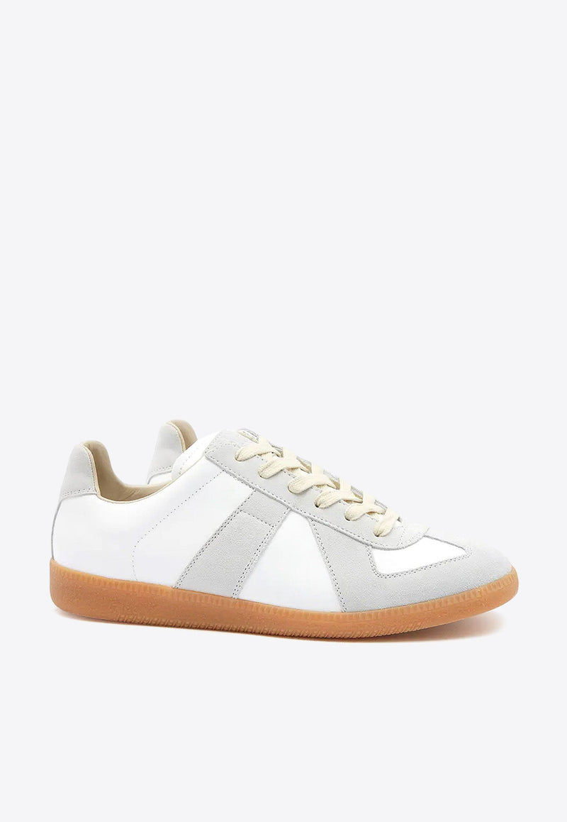 Maison Margiela Replica Low-Top Leather Sneakers Off-white S58WS0109P1895T1016_DIRTY WHITE_29842566