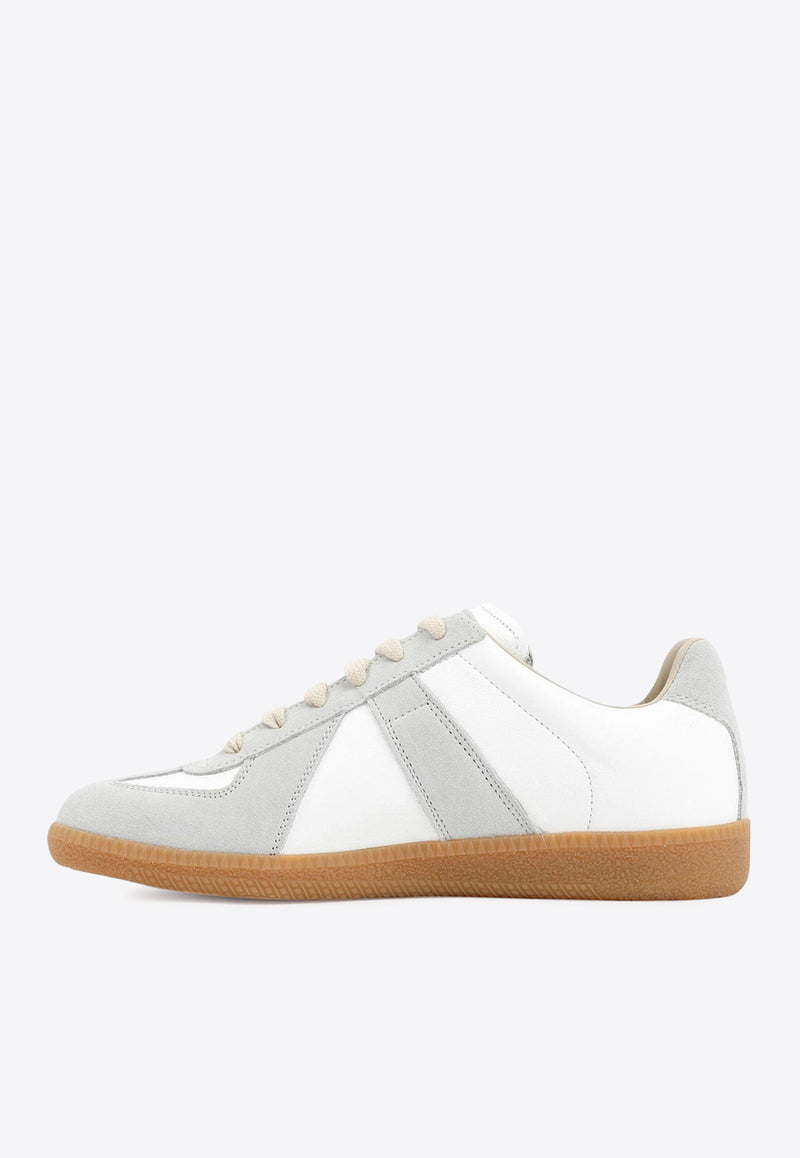 Maison Margiela Replica Low-Top Leather Sneakers Off-white S58WS0109P1895T1016_DIRTY WHITE_29842566