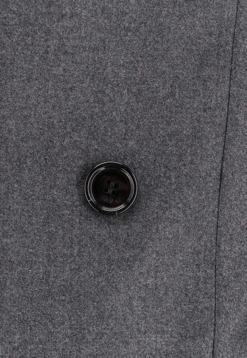 AMI PARIS Double-Breasted Buttoned Blazer Gray HBV006WV0023020_Grey_29839450