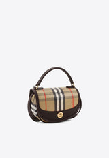 Burberry Mini Highlands Checked Shoulder Bag Beige 8112240B9368_SAND_29838920