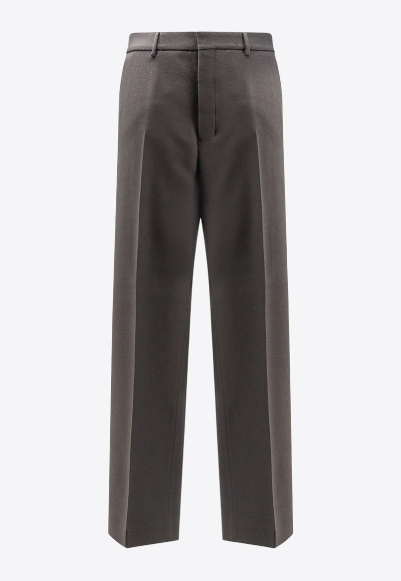 AMI PARIS Wool Wide-Leg Pants Gray HTR423WV0088020_Grey_29844776