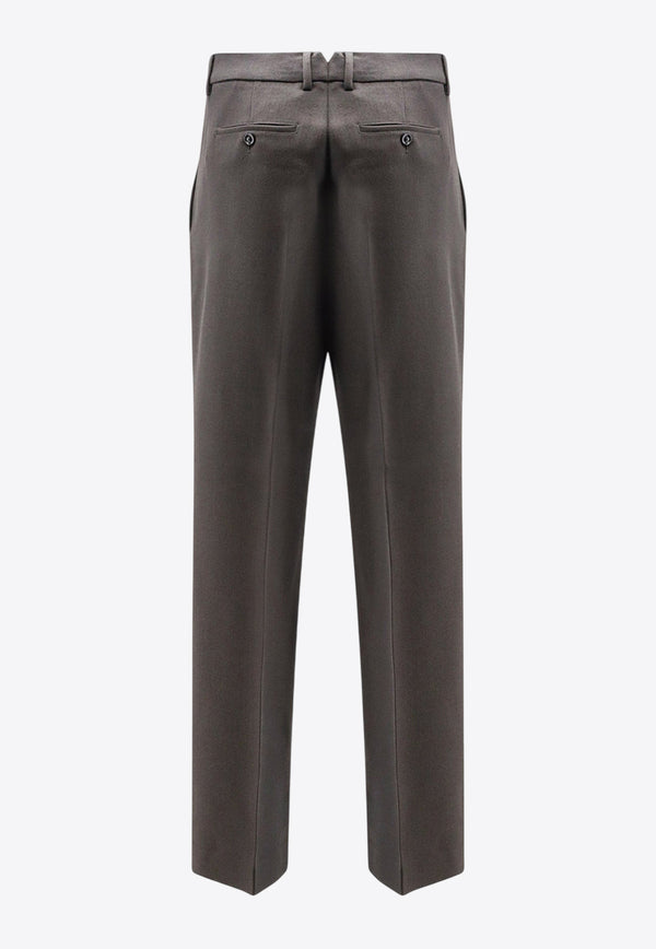 AMI PARIS Wool Wide-Leg Pants Gray HTR423WV0088020_Grey_29844776