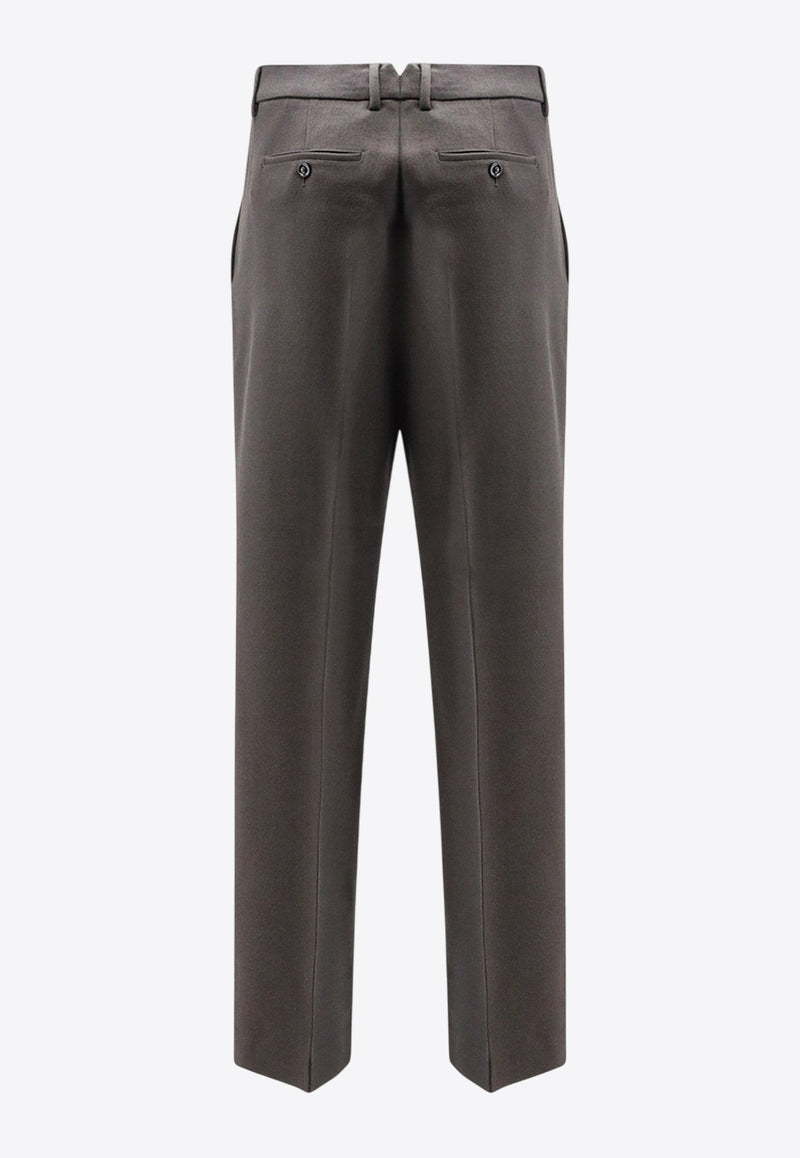 AMI PARIS Wool Wide-Leg Pants Gray HTR423WV0088020_Grey_29844776