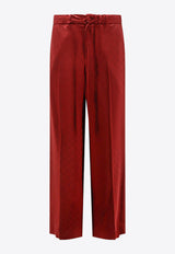 Gucci Straight-Leg Silk Pants Red 841101Z7ADF6318_ROSSO ANCORA/MIX_29853633