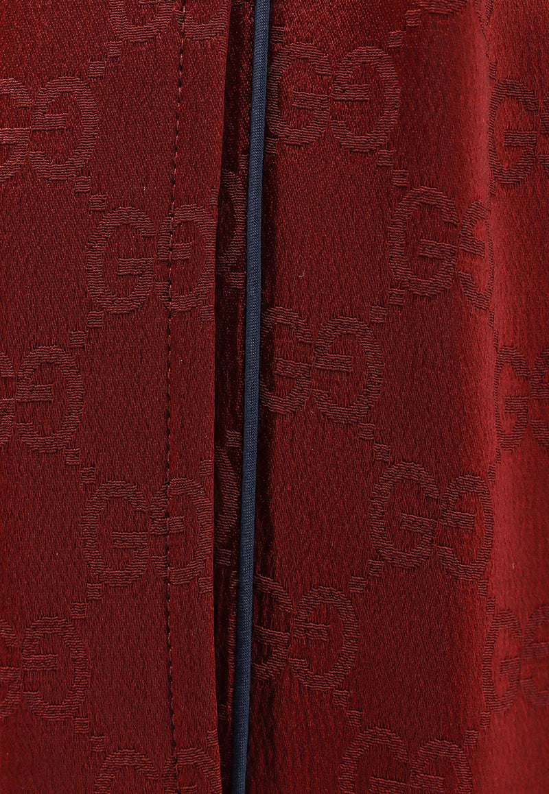 Gucci Straight-Leg Silk Pants Red 841101Z7ADF6318_ROSSO ANCORA/MIX_29853633