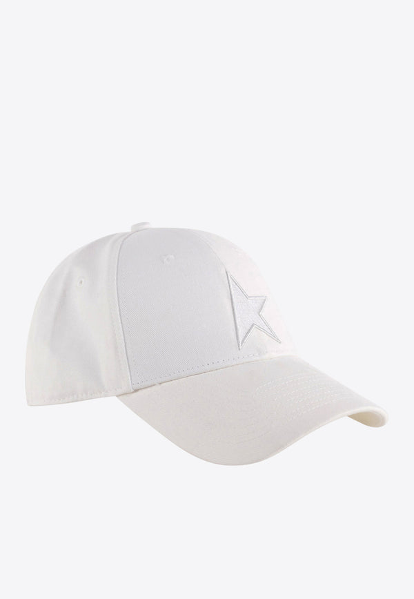 Golden Goose DB Embroidered Star Baseball Cap White GUP01038P00059720103_White_29857120