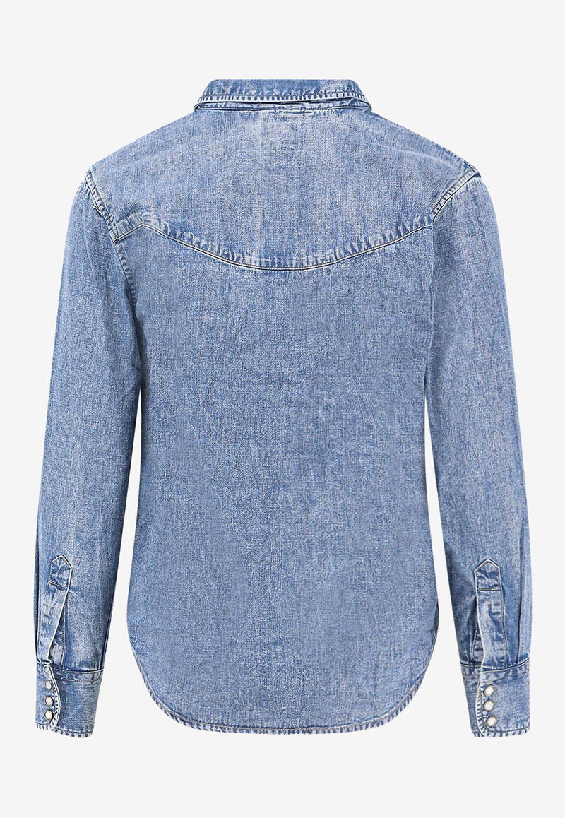 Levi's Smiley Western Denim Shirt Blue 003NS0002_Med indigo_29848016