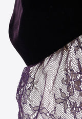 Alexander McQueen Fluid Velvet High-Neck Midi Dress Purple 843785QEAGW5144_VIOLET_31123319