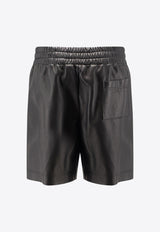 Gucci Elasticated Leather Bermuda Shorts Black 832983XNA7N1000_Black_29850425