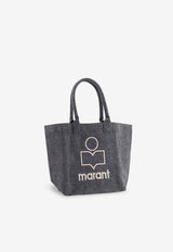 Isabel Marant Small Yenky Canvas Tote Bag Gray PM0002FAA1X19M02FK_FADED BLACK_29842385