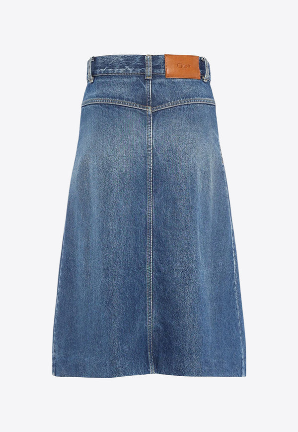 Chloé Denim Midi Skirt Blue CH25ADJ01251427_Hazy Blue_29842033