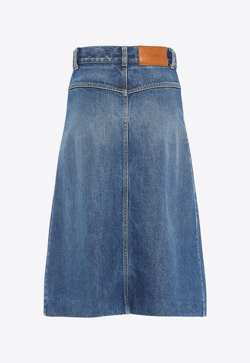 Chloé Denim Midi Skirt Blue CH25ADJ01251427_Hazy Blue_29842033