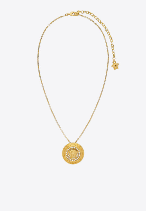 Versace Crystal La Medusa Chain Necklace 1021454 1A00621 4J090