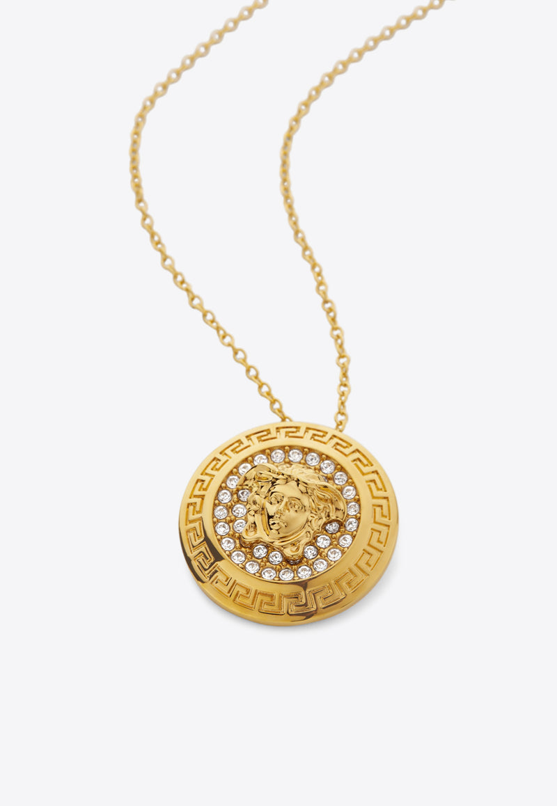 Versace Crystal La Medusa Chain Necklace 1021454 1A00621 4J090