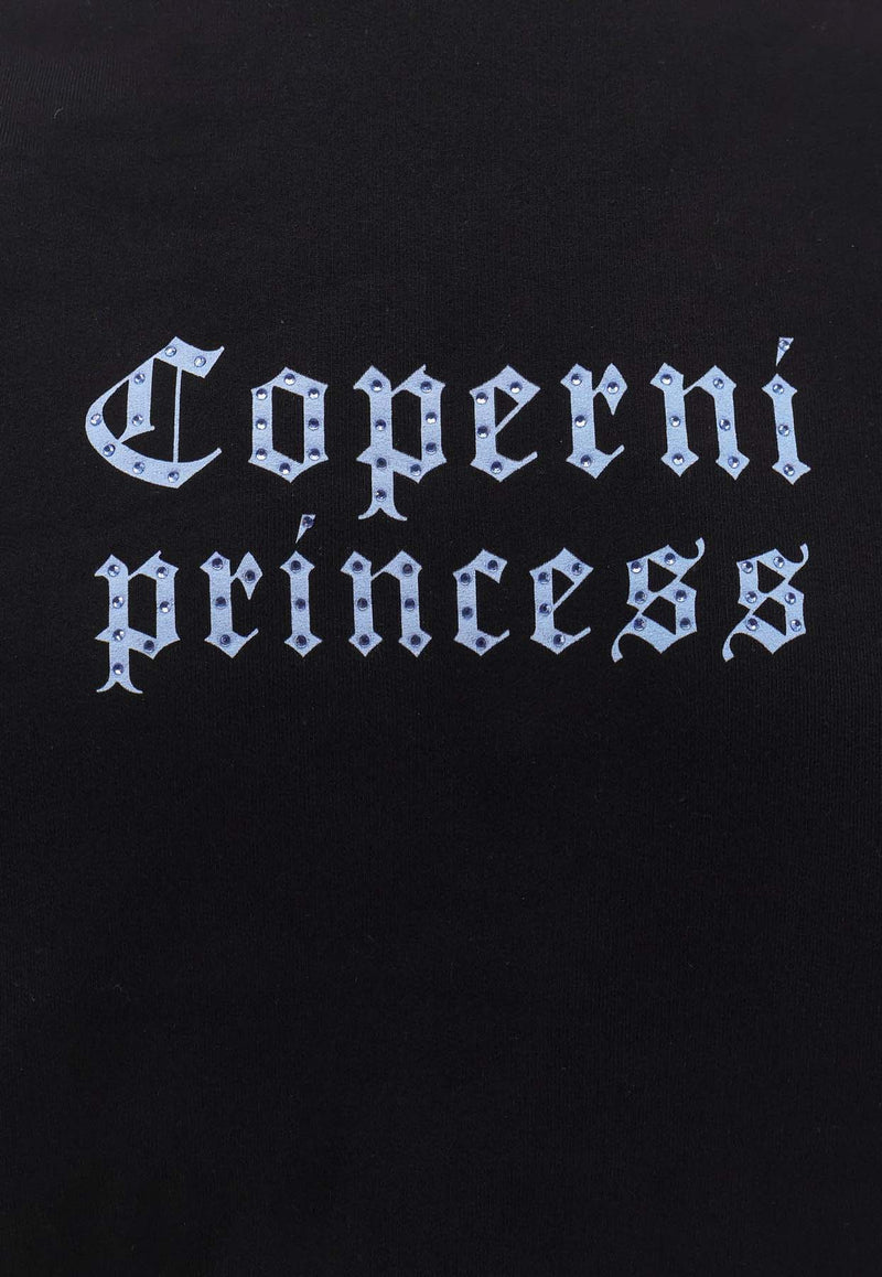 Coperni X Disney Logo Princess Sweatshirt Black DJS161F5018BLKBLU_Black_35065969