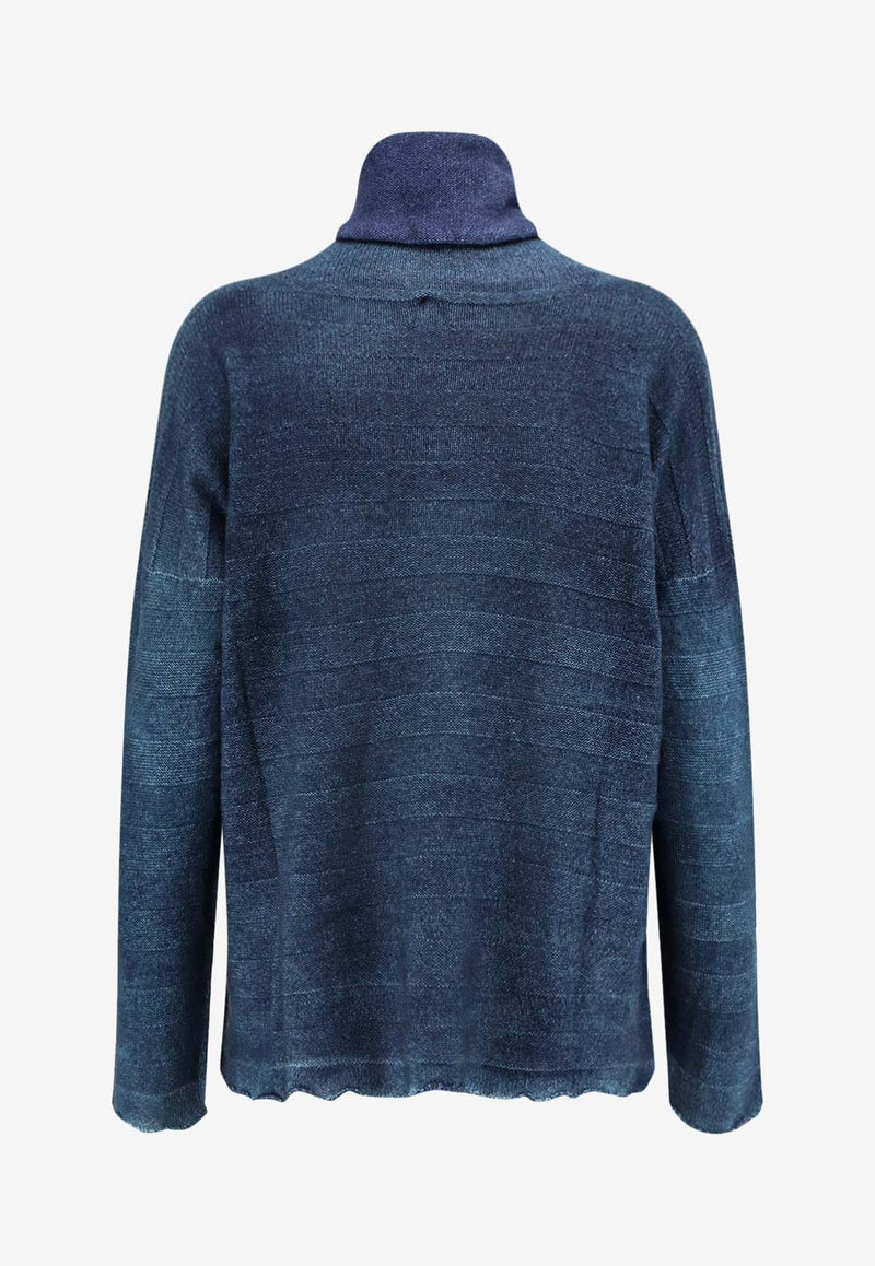 F Cashmere Bruco 89 Cashmere Turtleneck Sweater Blue MBRC89GKA0108_Blue_35066074