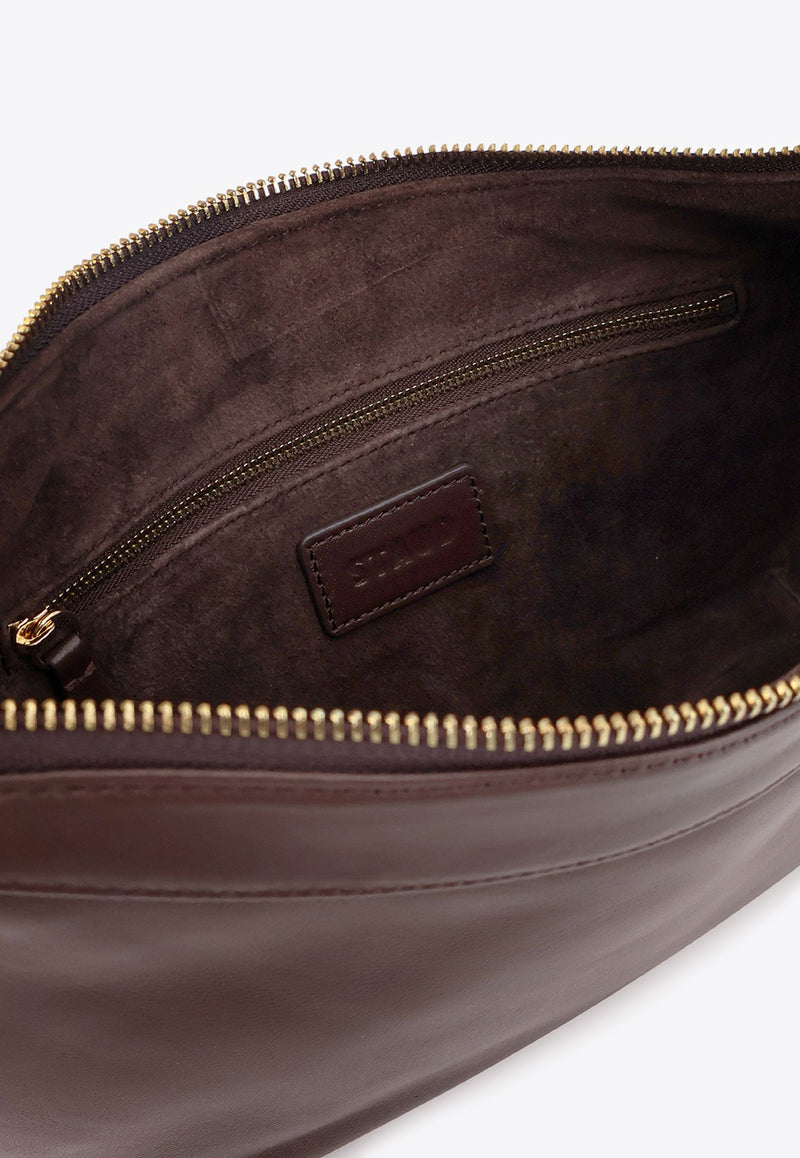 Staud Demy Leather Shoulder Bag Brown H25P6028LBESPR_Brown_35066051