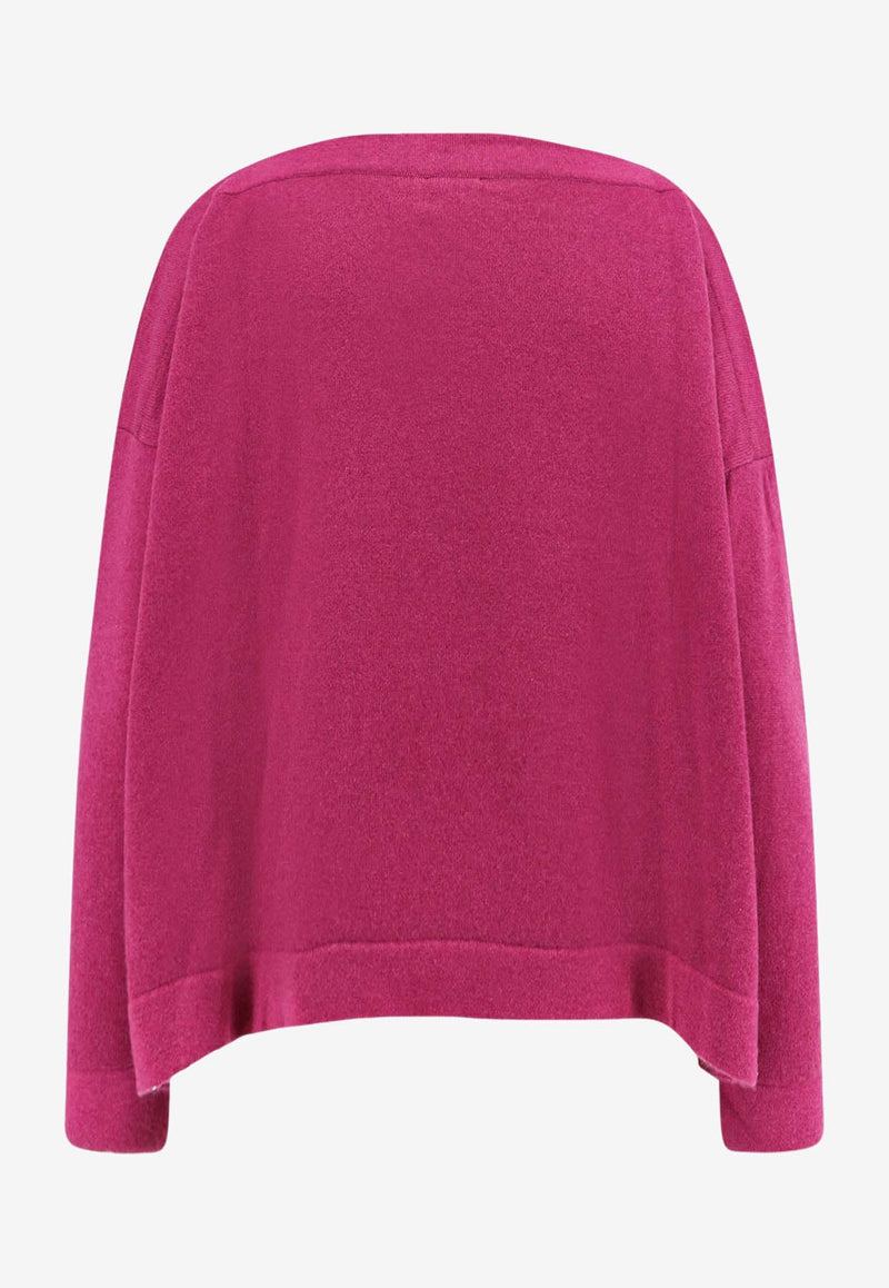 F Cashmere Daisy 1 Cashmere Sweater        Purple MDAISYTKP21_Purple_35065912