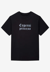 Coperni X Disney Logo Princess T-shirt Black DJS03F5041BLKBLU_Black_35065838