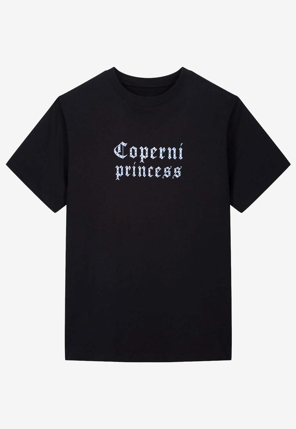 Coperni X Disney Logo Princess T-shirt Black DJS03F5041BLKBLU_Black_35065838