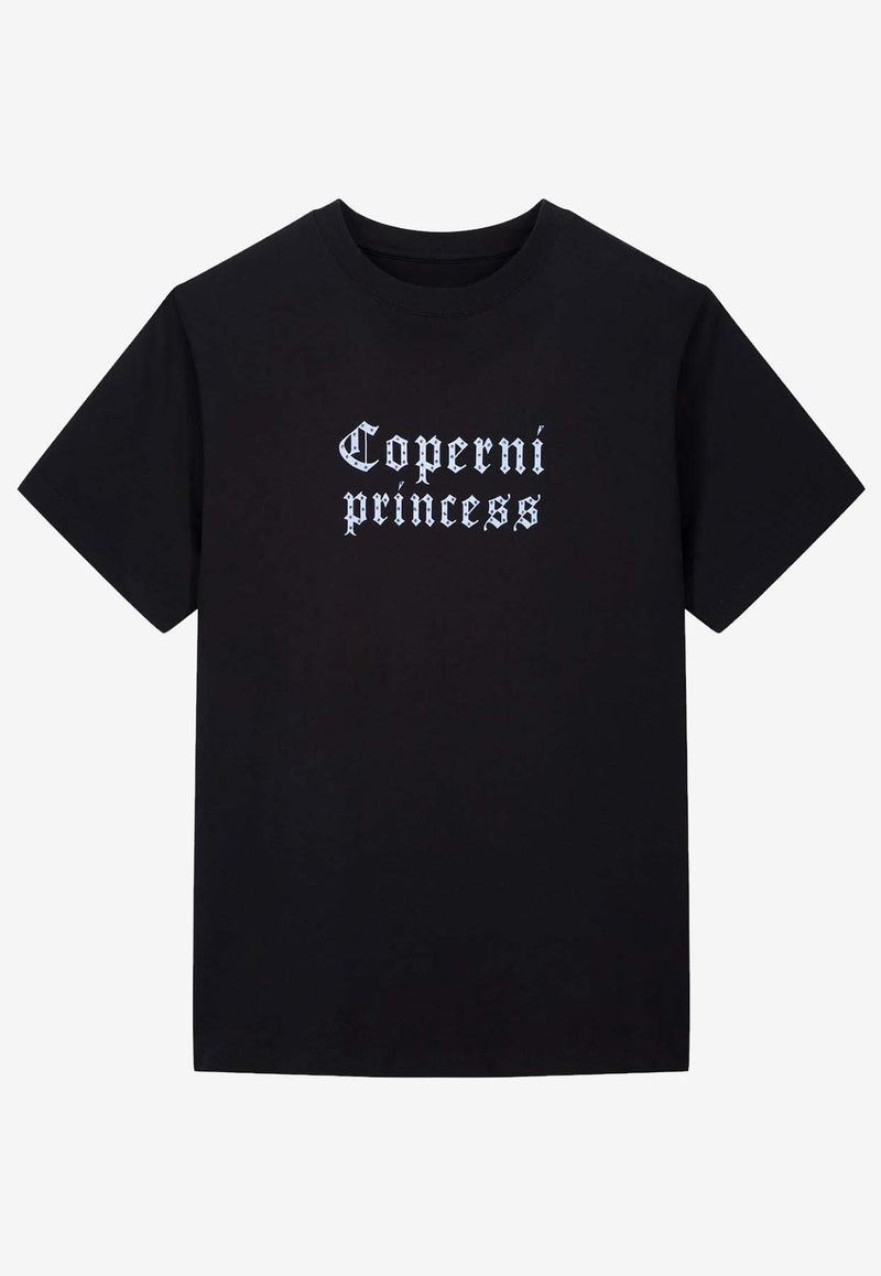 Coperni X Disney Logo Princess T-shirt Black DJS03F5041BLKBLU_Black_35065838