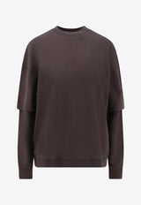 DARKPARK Long-Sleeved Layered T-shirt Brown WJE15JER010080_Brown_35065770