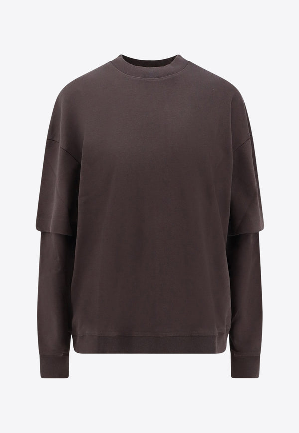 DARKPARK Long-Sleeved Layered T-shirt Brown WJE15JER010080_Brown_35065770