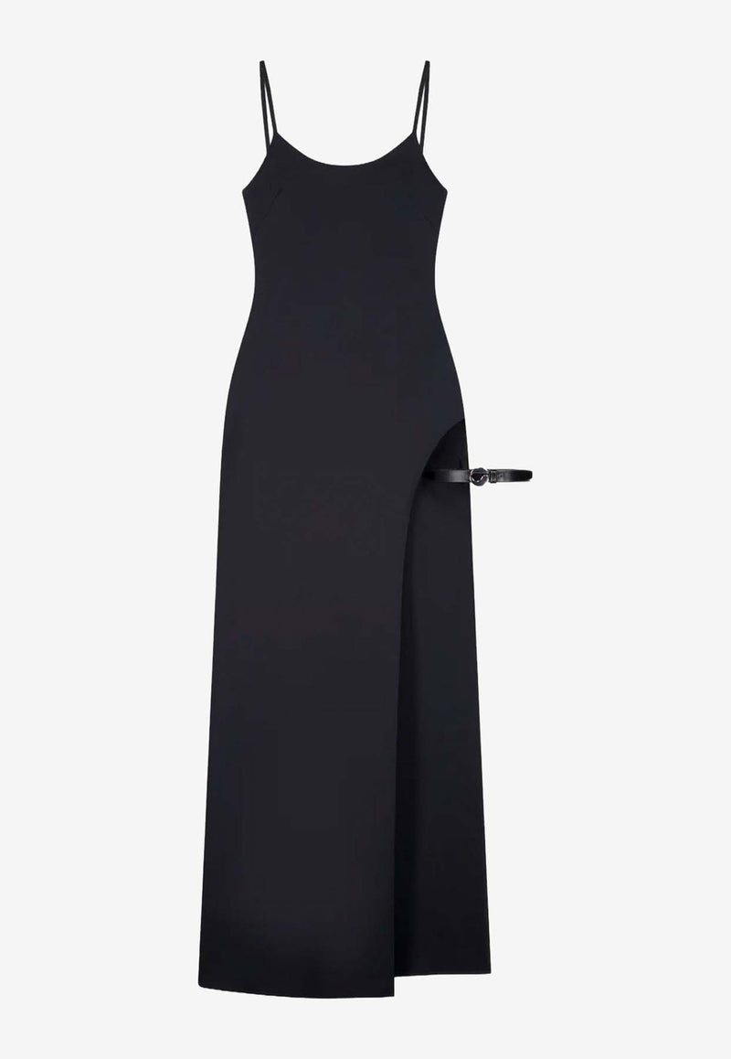Coperni Slit Midi Dress Black COPR166F2043BLK_Black_35065844