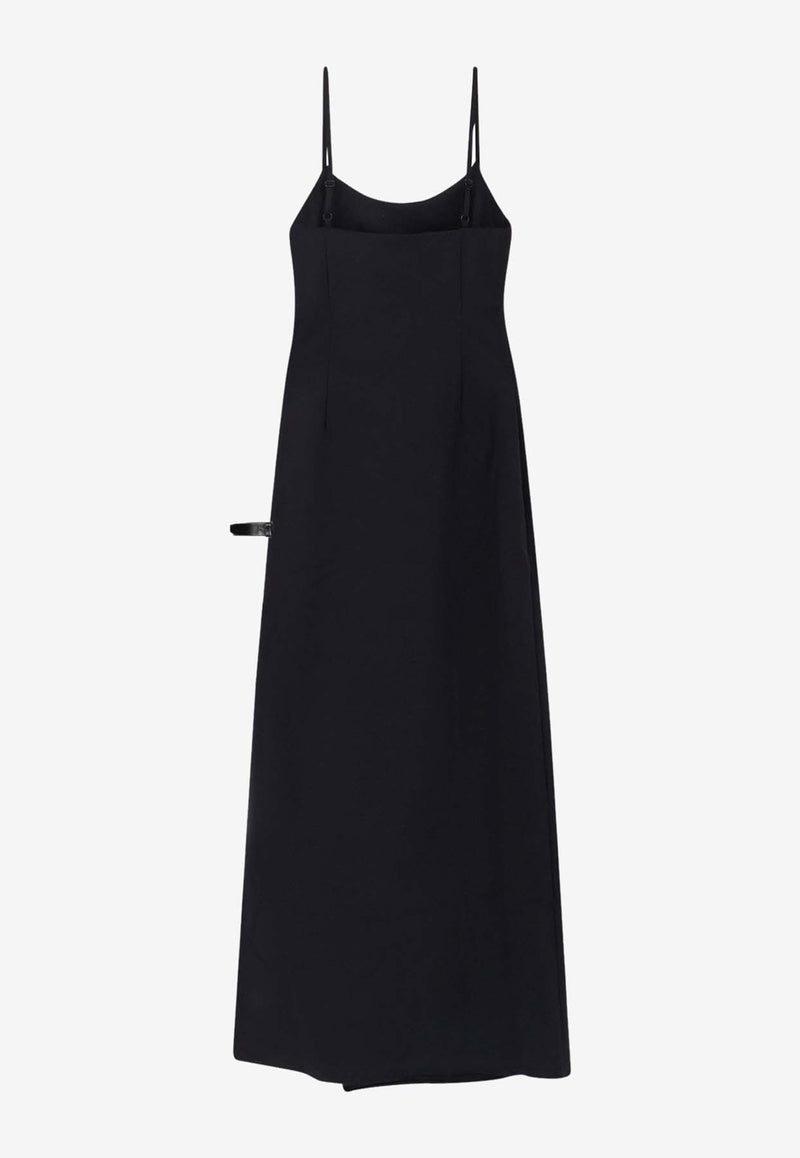 Coperni Slit Midi Dress Black COPR166F2043BLK_Black_35065844