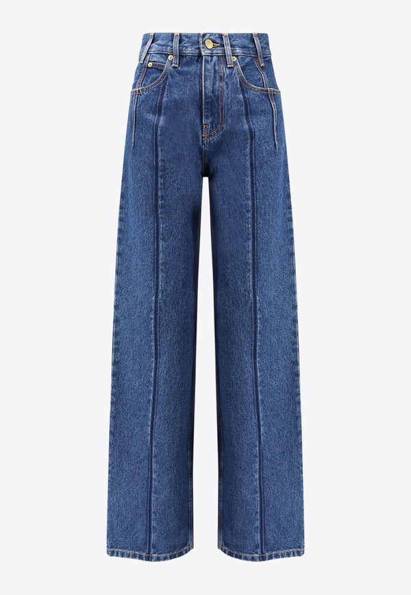 DARKPARK Lu Straight-Leg Jeans Blue WTR66DBL01W072_Blue pleat wash_35066080