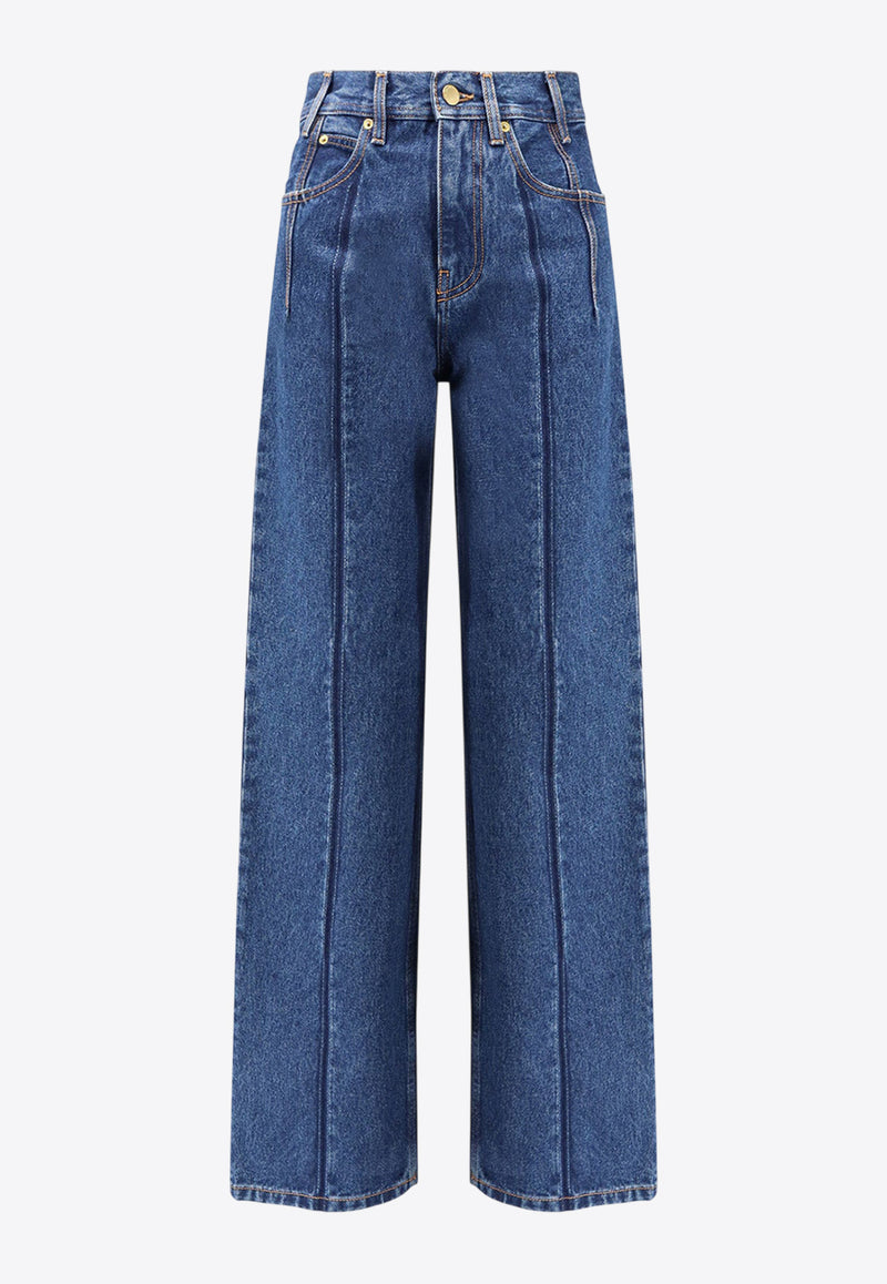 DARKPARK Lu Straight-Leg Jeans Blue WTR66DBL01W072_Blue pleat wash_35066080