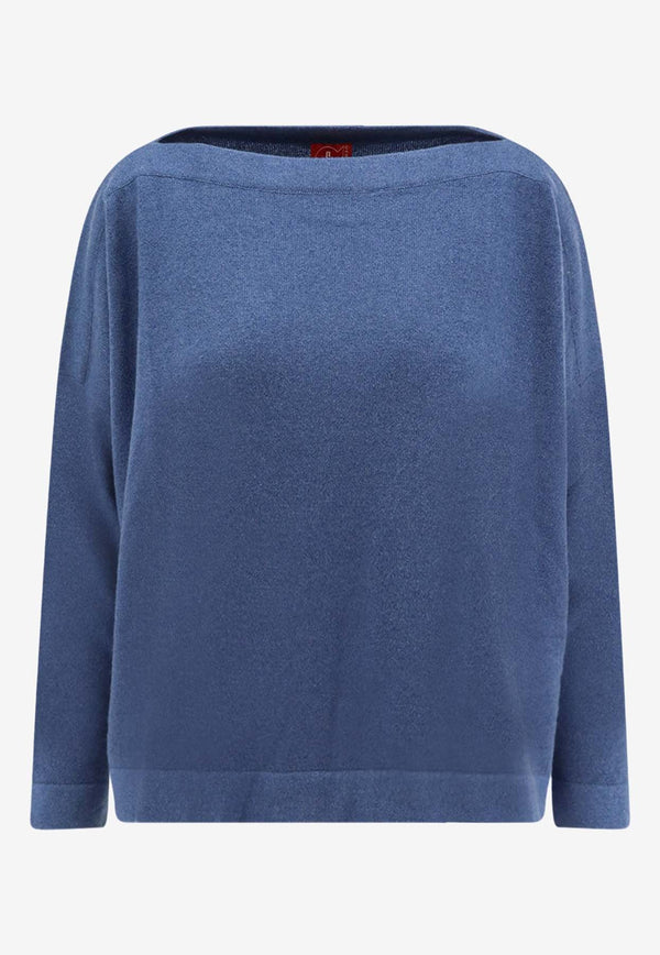 F Cashmere Daisy 1 Cashmere Sweater        Blue MDAISYTKP19_Blue_35066024