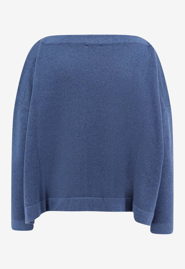 F Cashmere Daisy 1 Cashmere Sweater        Blue MDAISYTKP19_Blue_35066024