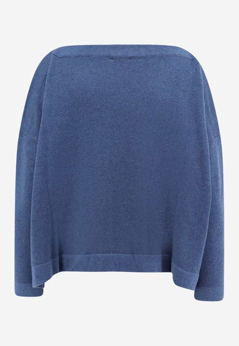 F Cashmere Daisy 1 Cashmere Sweater        Blue MDAISYTKP19_Blue_35066024