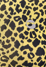 Coperni Leopard Print High-Neck Top Yellow COPJS20F5032PRI_Print_35066065
